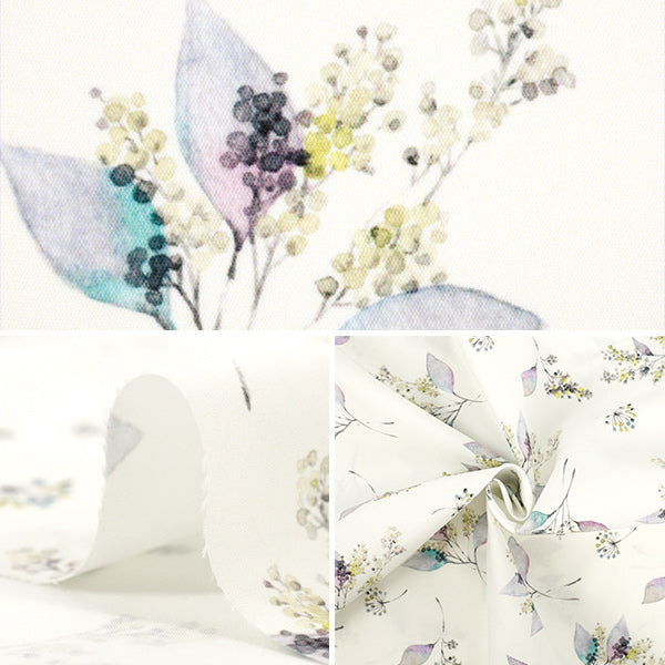 [Quantità a partire da 5] Tessuto "Momen-t Moment Inkjet Print Flower Pattern Natural 150-1668-B-1"