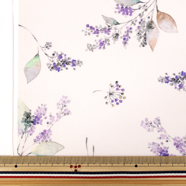 [Quantità a partire da 5] Tessuto "Momen-t Moment Inkjet Print Flower Pattern Purple 150-1668-B-2"