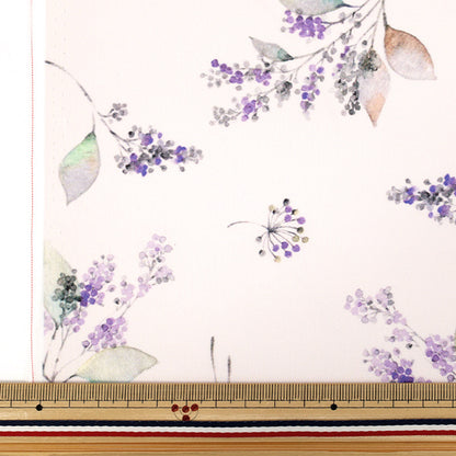 [Quantità a partire da 5] Tessuto "Momen-t Moment Inkjet Print Flower Pattern Purple 150-1668-B-2"