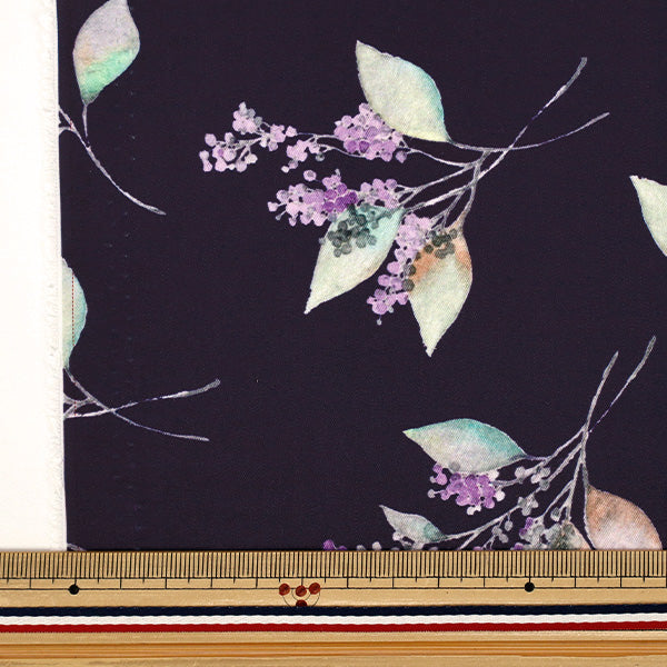 [Menge ab 5] Stoff "Momen-t Moment Inkjet-Print Blumenmuster Navy 150-1668-B-3"