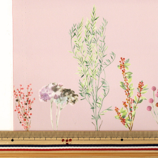 【数量5から】 生地 『mOmen-t モーメント インクジェットプリント スワッグ柄 ピンク 150-1668-C-2』