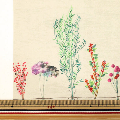 [Quantità a partire da 5] Tessuto "Momen-t Moment Inkjet Print Swag Pattern Natural 150-1668-C-3"