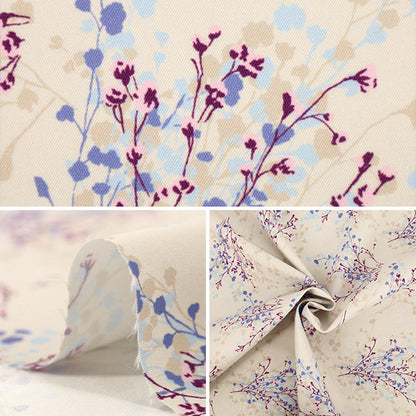 [Quantità a partire da 5] Tessuto "Momen-t Moment Inkjet Stampa Gypsophila Natural 150-1668-K-1"