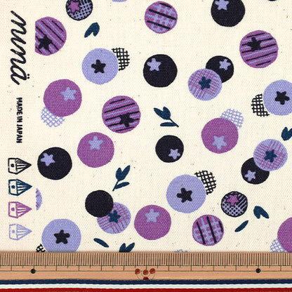 [الكمية من 5] الأقمشة "نينا أوكسبرينت عنبية طبيعية 142-1365-B-1"