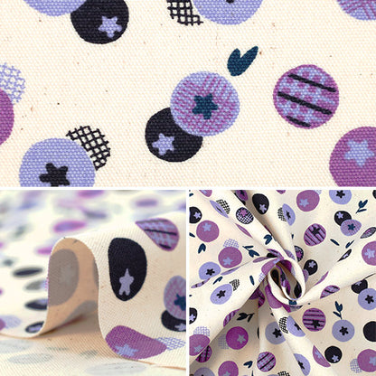 [الكمية من 5] الأقمشة "نينا أوكسبرينت عنبية طبيعية 142-1365-B-1"