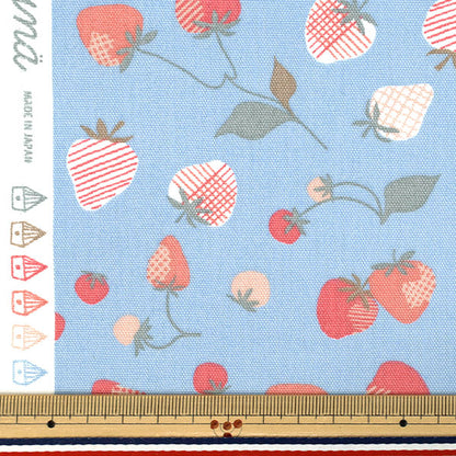 [الكمية من 5] الأقمشة "نينا أوكس برينت فراولة زرقاء 142-1365-C-2"