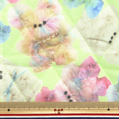 الأقمشة "لحاف imaDOKIkidsقماش مقطوع حيوان قوس قزح أصفر 60 سم × 100 سم تقريبًا IMAF-21QC-Y" KIYOHARA