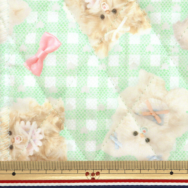 Tessuto "Quitt ImadokikidsPanno tagliato Circa 60 cm x 100 cm soffice nastro bambino verde imaf-22qc-g" KIYOHARA