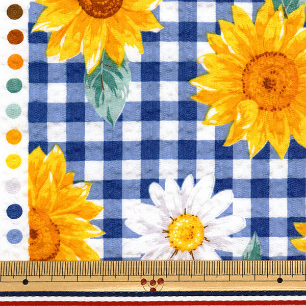 [Quantità a partire da 5] Tessuto "Serie preferite a Ripple Lattice Flower Blue Mowr-35-BL" KIYOHARA