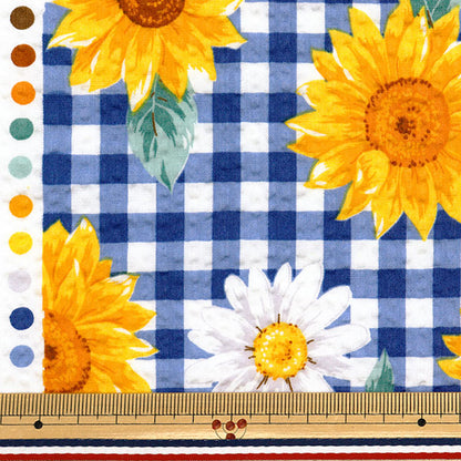 [Quantità a partire da 5] Tessuto "Serie preferite a Ripple Lattice Flower Blue Mowr-35-BL" KIYOHARA