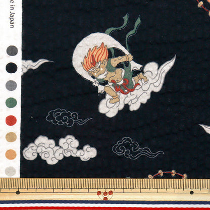 [الكمية تبدأ من 5] الأقمشة "سلسلة Ripple المفضلة Wind God Thunder God Black Mowr-33-BK"