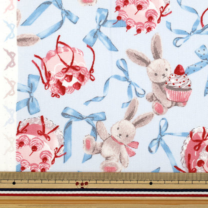 [Cantidad a partir de 5] Tela "Moderno clásico" Oxford ConejoCinta Saxofón CMOF-81BL"