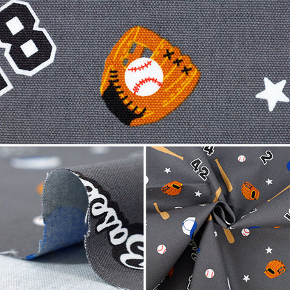 [الكمية من 5] الأقمشة 『أكسفورد السلسلة المفضلة Baseball Star Gray MOWF-165"