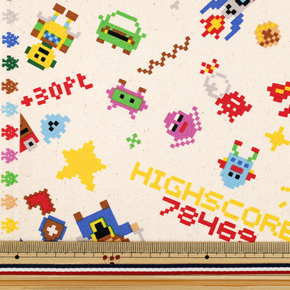 [수량 5개부터] 천・원단 『옥스 좋아하는 시리즈 픽셀 아트 게임 Kinari MOWF-167"