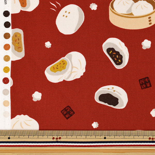 [수량 5개부터] 천・원단 『옥스 좋아하는 시리즈 기타 중국식 만두 레드 MOWF-168"