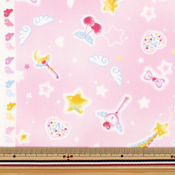 【数量5から】 生地 『オックス お気に入りシリーズ エンジェルハート ピンク MOWF-171』