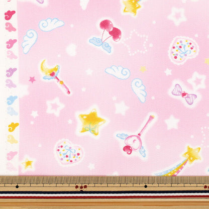 【数量5から】 生地 『オックス お気に入りシリーズ エンジェルハート ピンク MOWF-171』