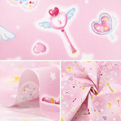 【数量5から】 生地 『オックス お気に入りシリーズ エンジェルハート ピンク MOWF-171』