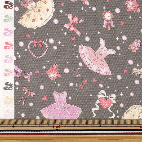 [수량 5개부터] 천・원단 『옥스 페이버릿 시리즈 발레 하트 그레이 MOWF-173"