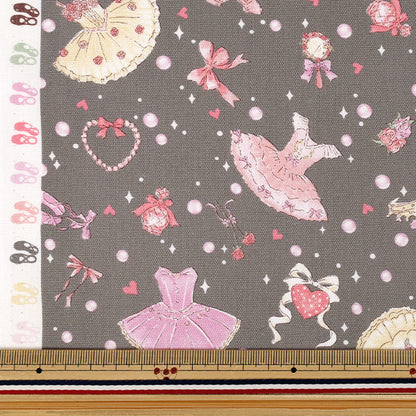 [수량 5개부터] 천・원단 『옥스 페이버릿 시리즈 발레 하트 그레이 MOWF-173"