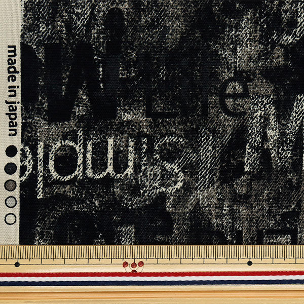 [Quantité à partir de 5] Tissu 『Oxford Denim Print Black 38132-2C"