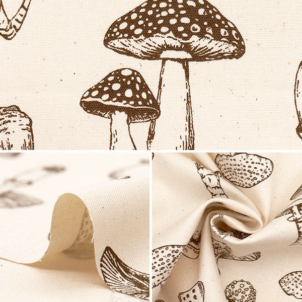 [Quantità a partire da 5] Tessuto 『OxfordFungo stampato Kinari 38135-1a"