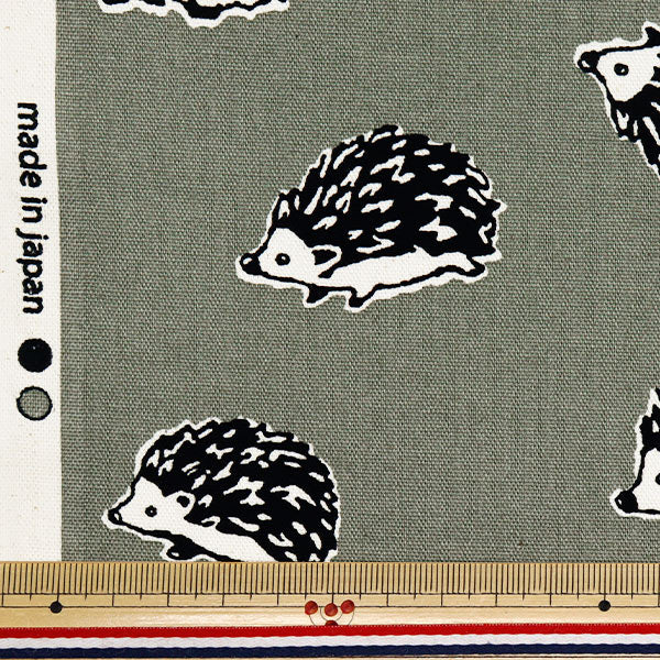 [Quantité à partir de 5] Tissu 『OxfordGris de souris imprimé 38135-2d"