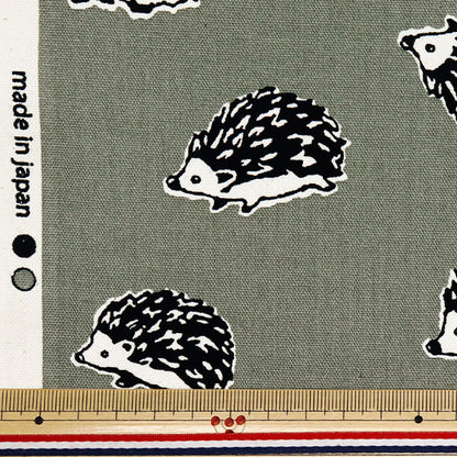 [Quantité à partir de 5] Tissu 『OxfordGris de souris imprimé 38135-2d"