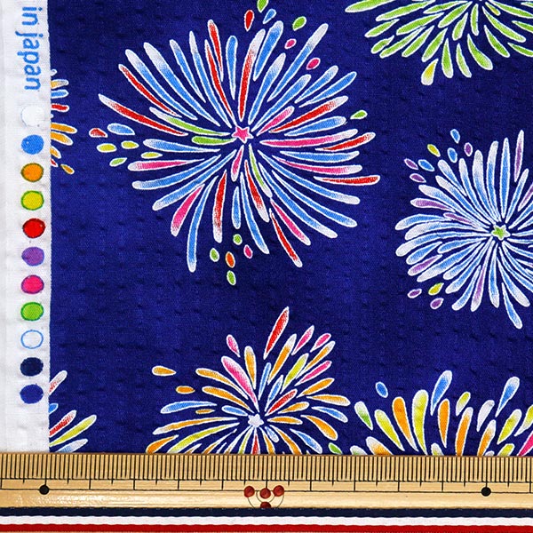 [الكمية تبدأ من 5] الأقمشة "Ripple Fireworks Navy 38145-1E-NV"