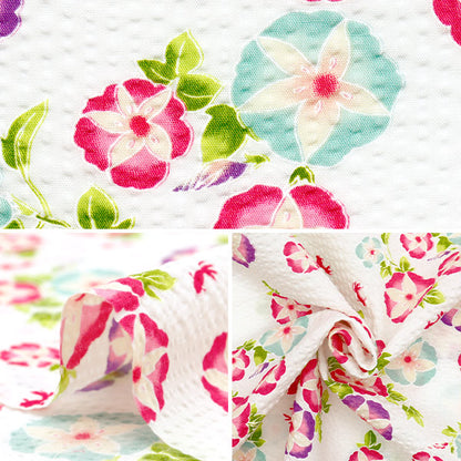 [Quantity starting from 5] Fabric "Ripple Morning Glory White 38145-2A-WH"