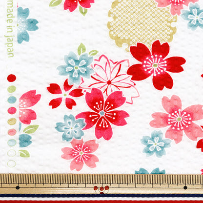 [Quantity starting from 5] Fabric "Ripple Cherry Blossom White 38145-3A-WH"