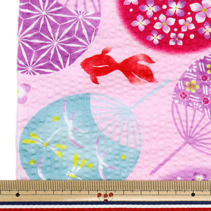 [Quantity starting from 5] Fabric "Ripple Goldfish Pink SS-2409-1B"