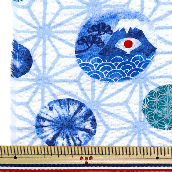 [Quantity starting from 5] Fabric "Ripple Mt. Fuji White SS-2409-2A"