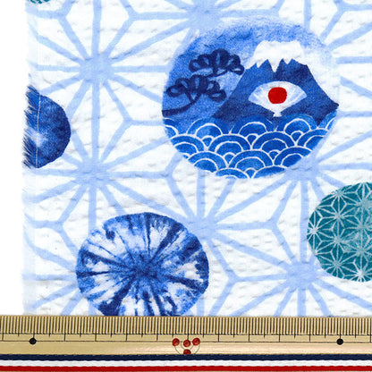 [Quantity starting from 5] Fabric "Ripple Mt. Fuji White SS-2409-2A"