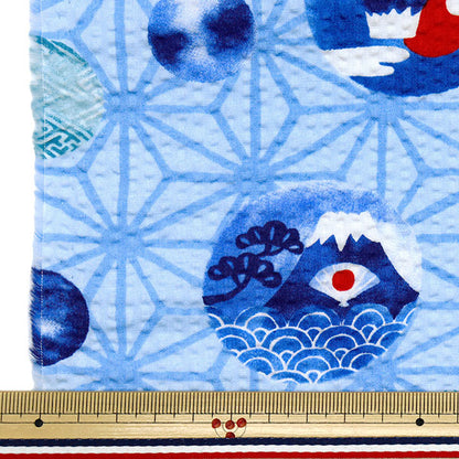 [Quantity starting from 5] Fabric "Ripple Mt. Fuji Saxophone SS-2409-2B"