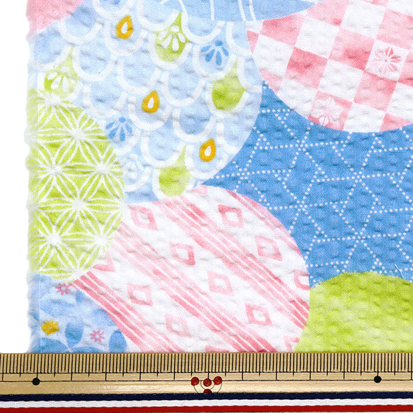 [Quantity starting from 5] Fabric "Ripple Round Komon Saxophone SS-2409-4A"