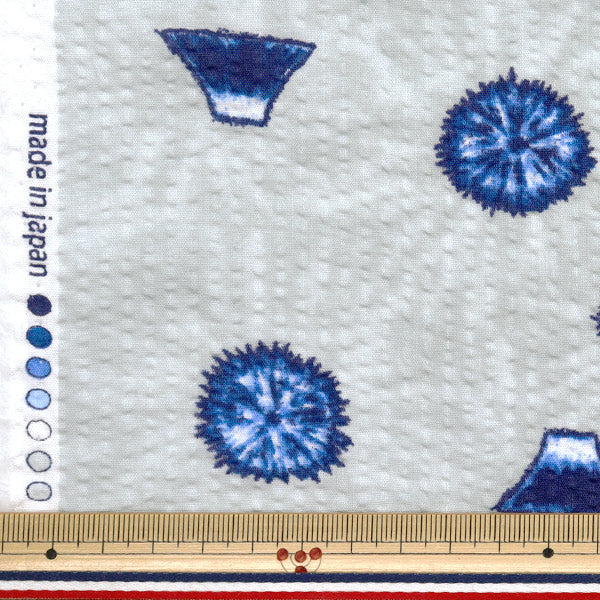 [Quantity starting from 5] Fabric "Ripple Squished Japanese Pattern Light Gray 38145-5B-LGY"