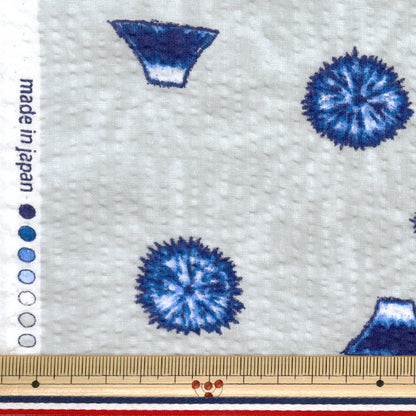 [Quantity starting from 5] Fabric "Ripple Squished Japanese Pattern Light Gray 38145-5B-LGY"