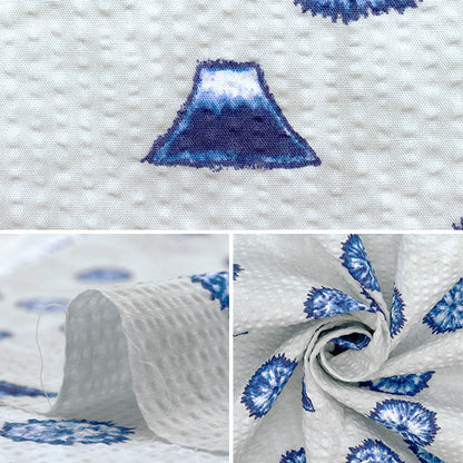 [Quantity starting from 5] Fabric "Ripple Squished Japanese Pattern Light Gray 38145-5B-LGY"