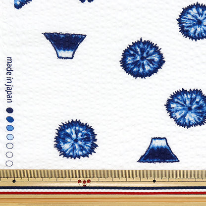 [Quantity starting from 5] Fabric "Ripple Shibori-style Japanese Pattern White 38145-5A-WH"