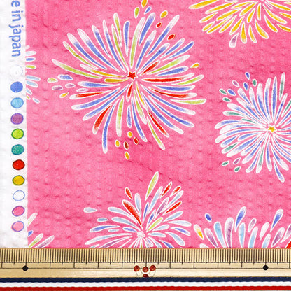 [Quantity starting from 5] Fabric "Ripple Mosquito-proof Fireworks Pink BB38145-1B-PI"