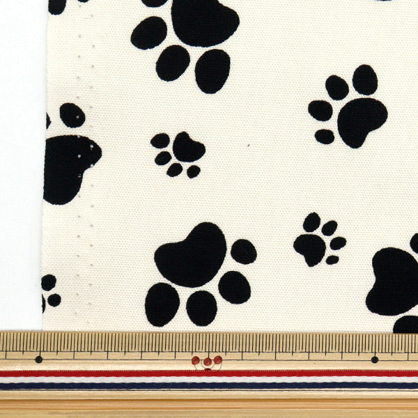 [Quantité à partir de 5] Tissu 『Oxford Empreinte blanche 280-a-wh"