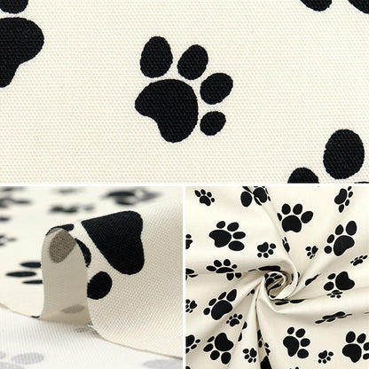 [Quantité à partir de 5] Tissu 『Oxford Empreinte blanche 280-a-wh"