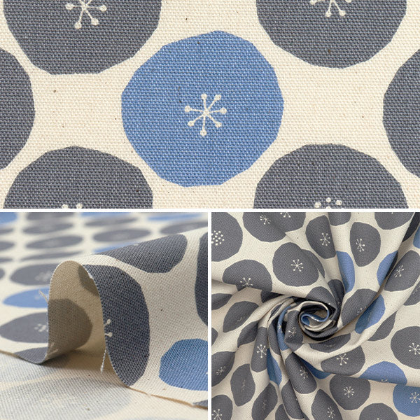 [Quantité à partir de 5] Tissu 『Oxford Circle Natural 288-A-Na"