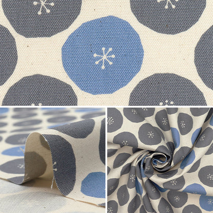 [Quantité à partir de 5] Tissu 『Oxford Circle Natural 288-A-Na"