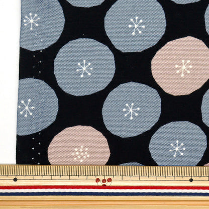 [Quantité à partir de 5] Tissu 『Oxford Circle Grey 288-D-GY"