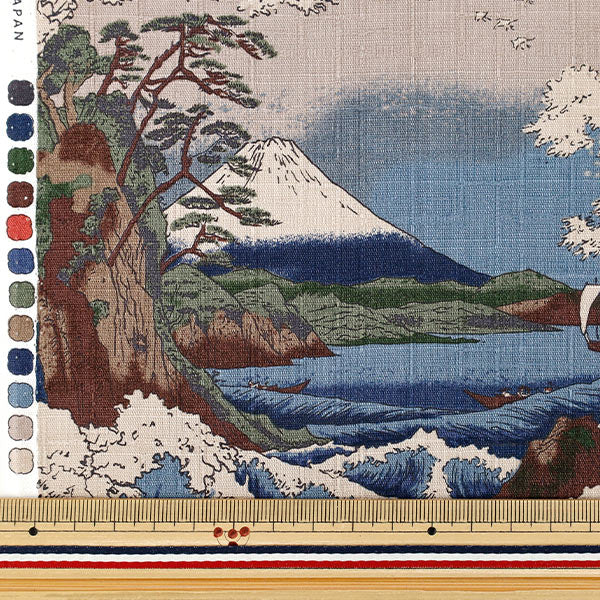 [Cantidad desde 5] Tela "Patrón japonés Dobby Monte Fuji Gris 1026-1120-3-D”