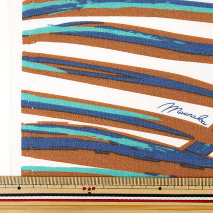 [Quantité à partir de 5] Tissu "Mauna Loa TC Hawaiian Palm Palm Leaf White ZK000477"