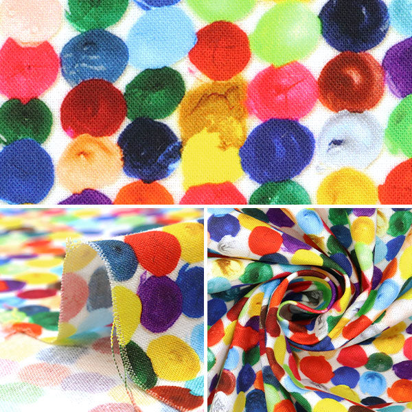 [5부터 시작하는 수량] 천・원단 "디지털 프린트 Minsui 페인트 Mingswim007"