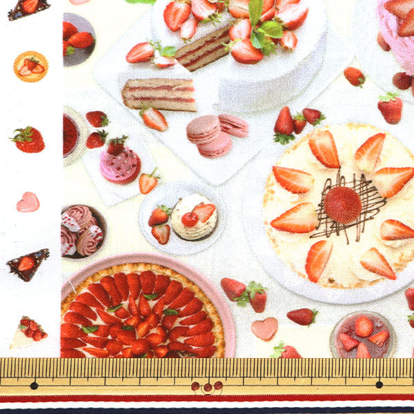 [الكمية تبدأ من 5] الأقمشة "طباعة رقمية Minsui Strawberry Party Mingswim009"